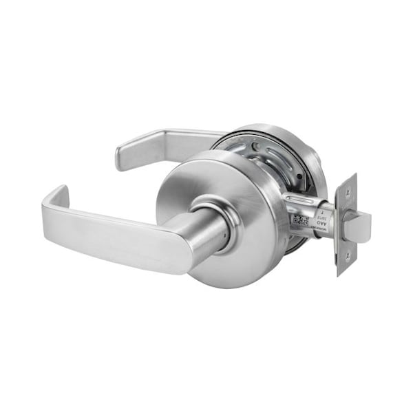 Sargent 7U15LL26D Passage Cylindrical Lock Grade 2 with L Lever and L Rose with T Strike Satin Chrome 7U15LL26D - main